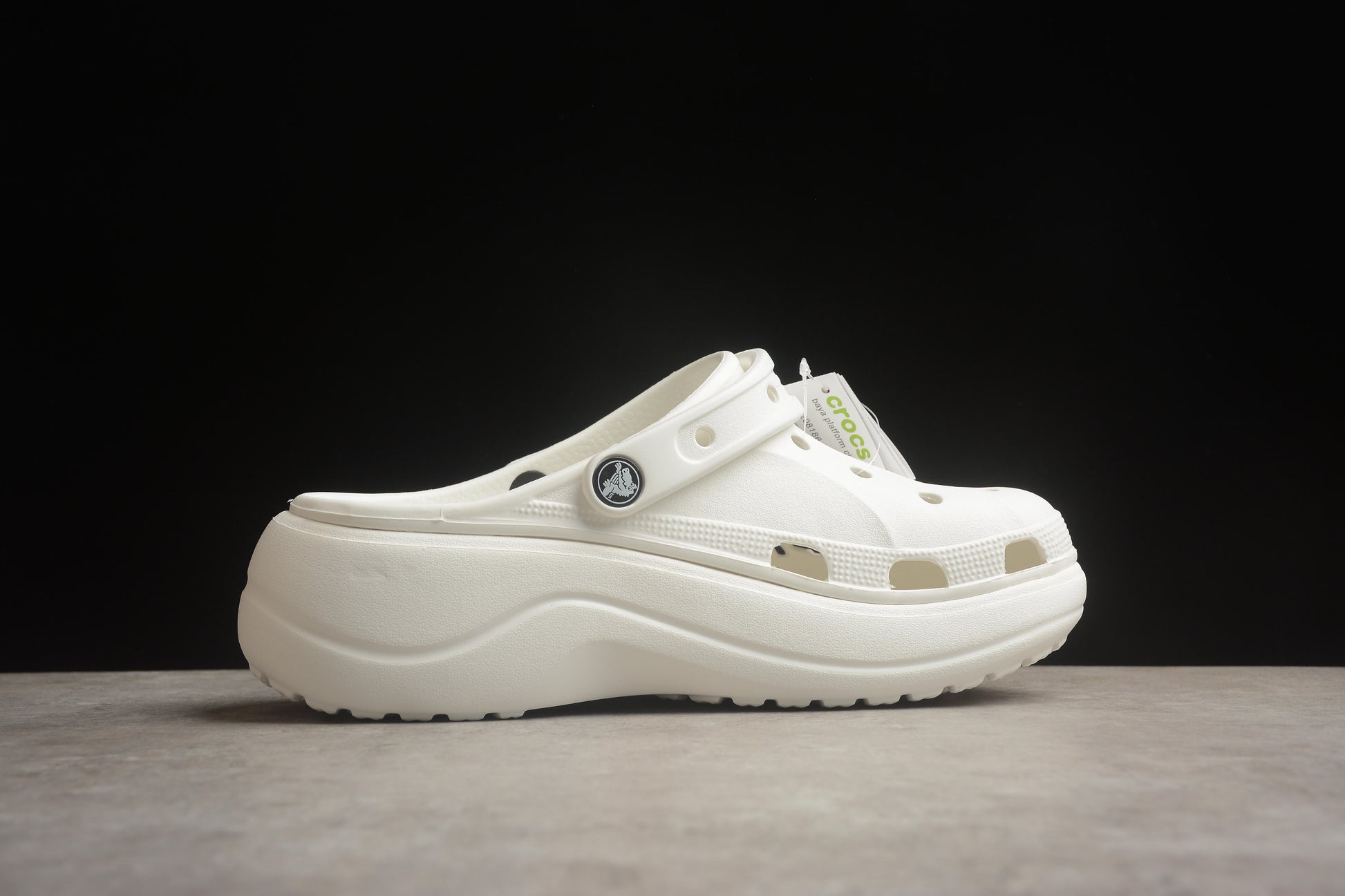 Crocs Baya Platform Clogs in White