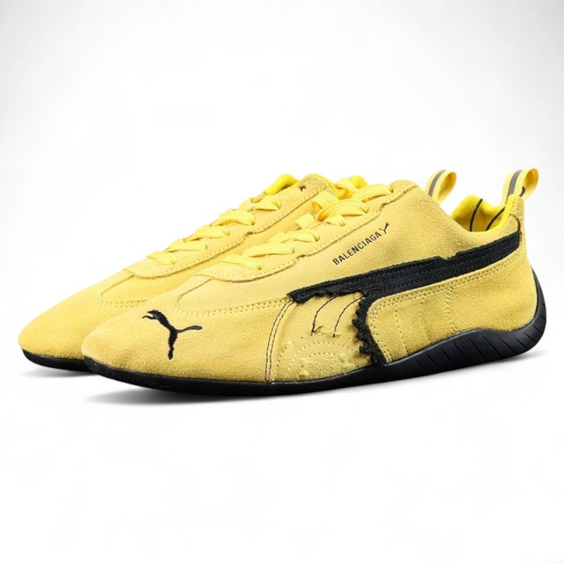 Balenciaga Speedcat Suede in Yellow & Black