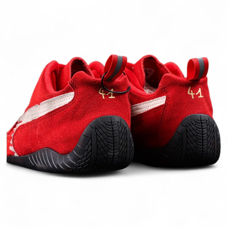 Balenciaga Speedcat Suede in Red White Black