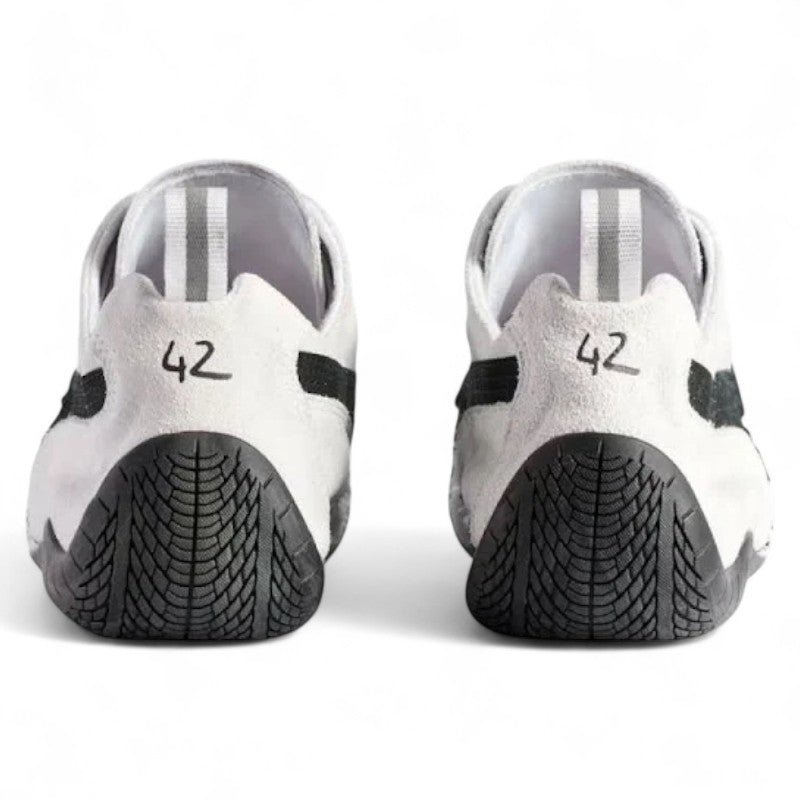 Balenciaga Speedcat Suede in White &amp; Black