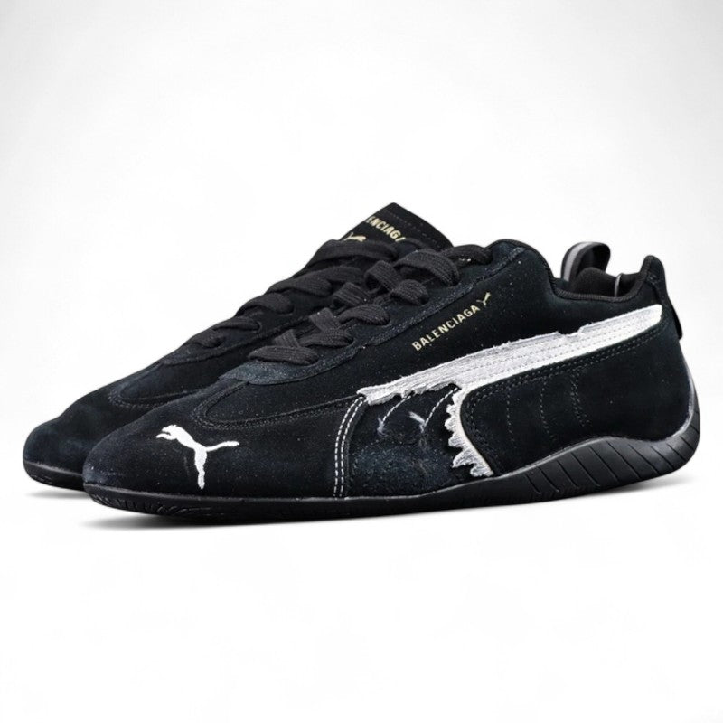 Balenciaga Speedcat Suede in Black/White