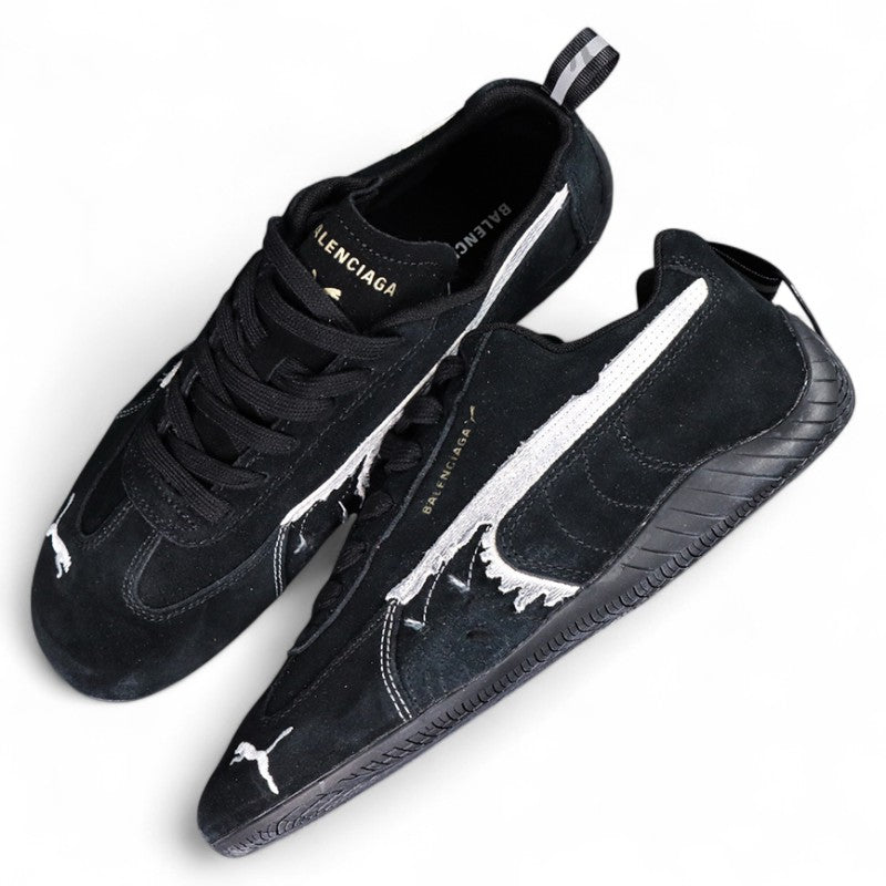 Balenciaga Speedcat Suede in Black/White