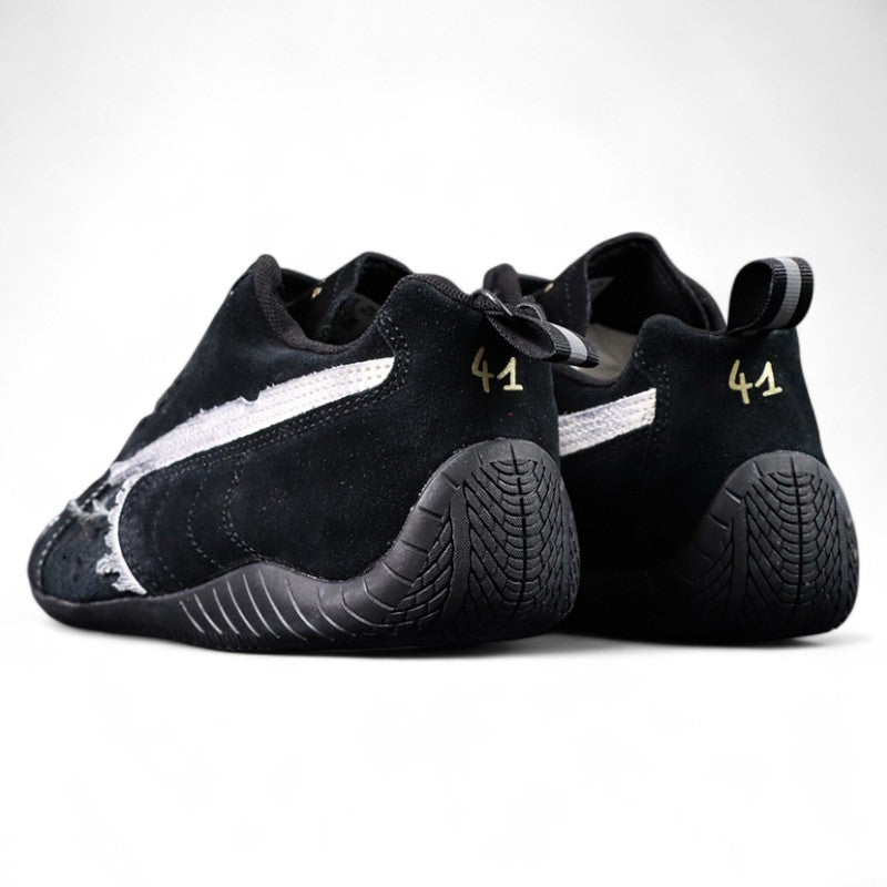 Balenciaga Speedcat Suede in Black/White