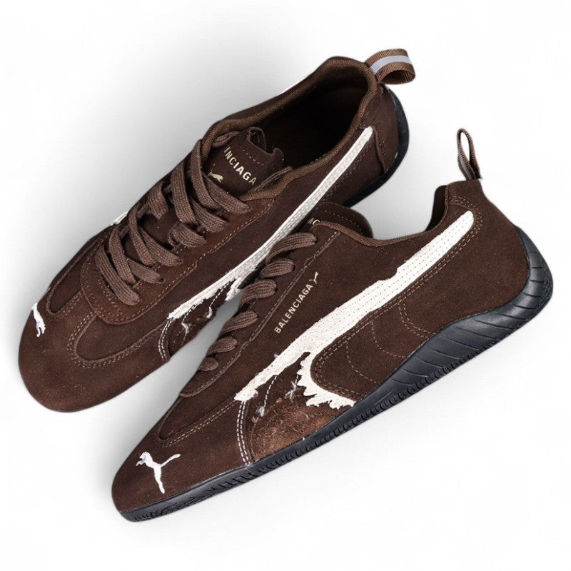 Balenciaga Speedcat Suede in Brown