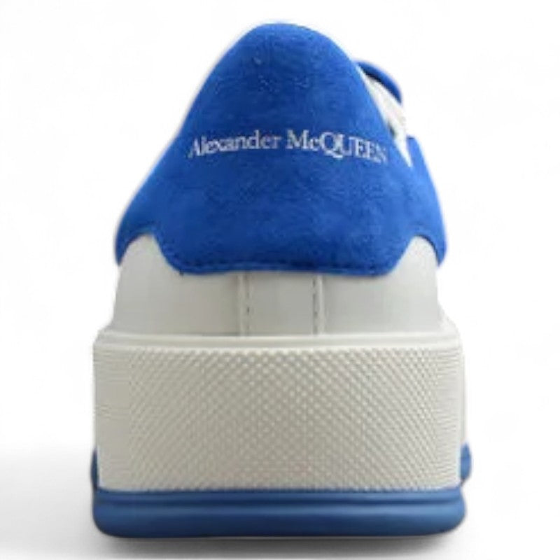Alexander McQueen Vulcanized Low-Top Sneakers – White Royal Blue