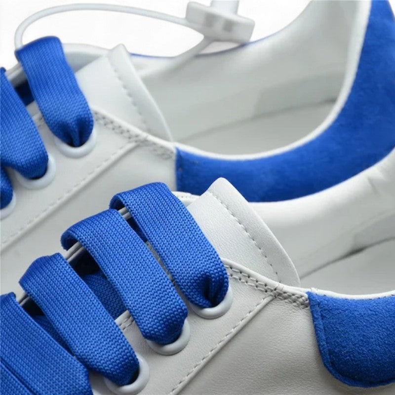 Alexander McQueen Vulcanized Low-Top Sneakers – White Royal Blue