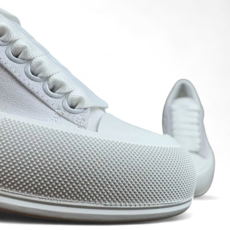 Alexander McQueen Vulcanized Low-Top Sneakers – White