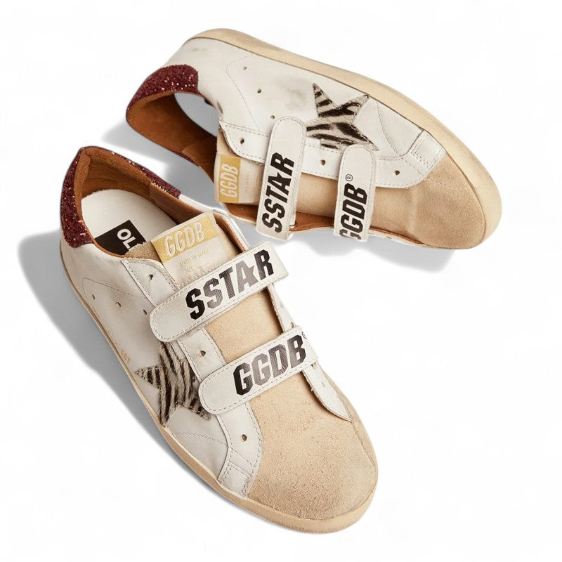Old School sneakers with silver laminated leather star and dove-gray suede inserts - Best Reps Website 2025