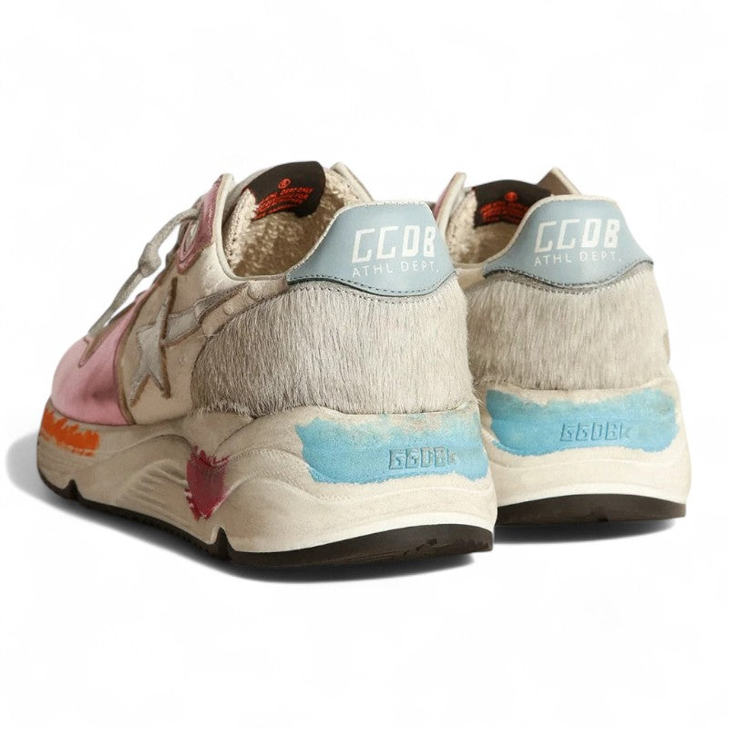 Running Sole sneakers in laminated pink with silver star - Best Reps Website 2025
