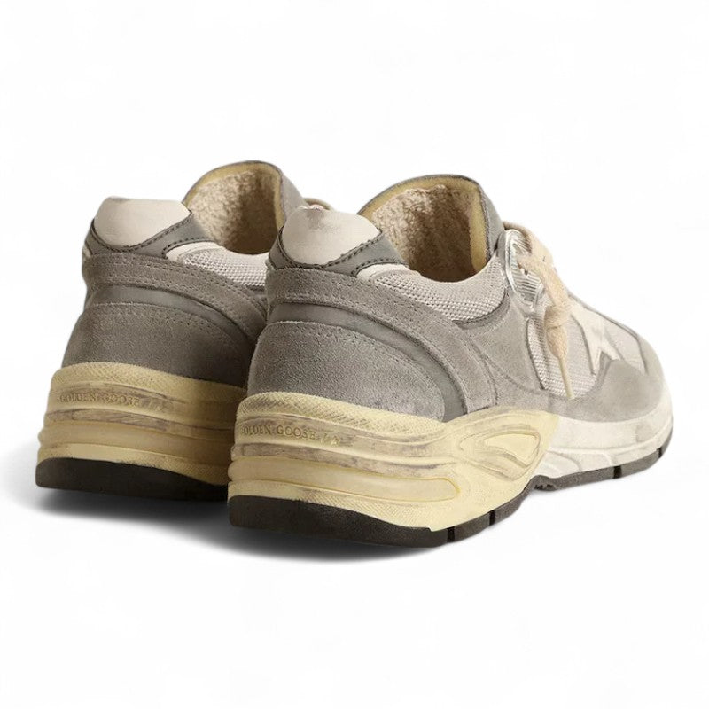 Dad-Star in suede and silver mesh with white leather star and heel tab - Best Reps Website 2025