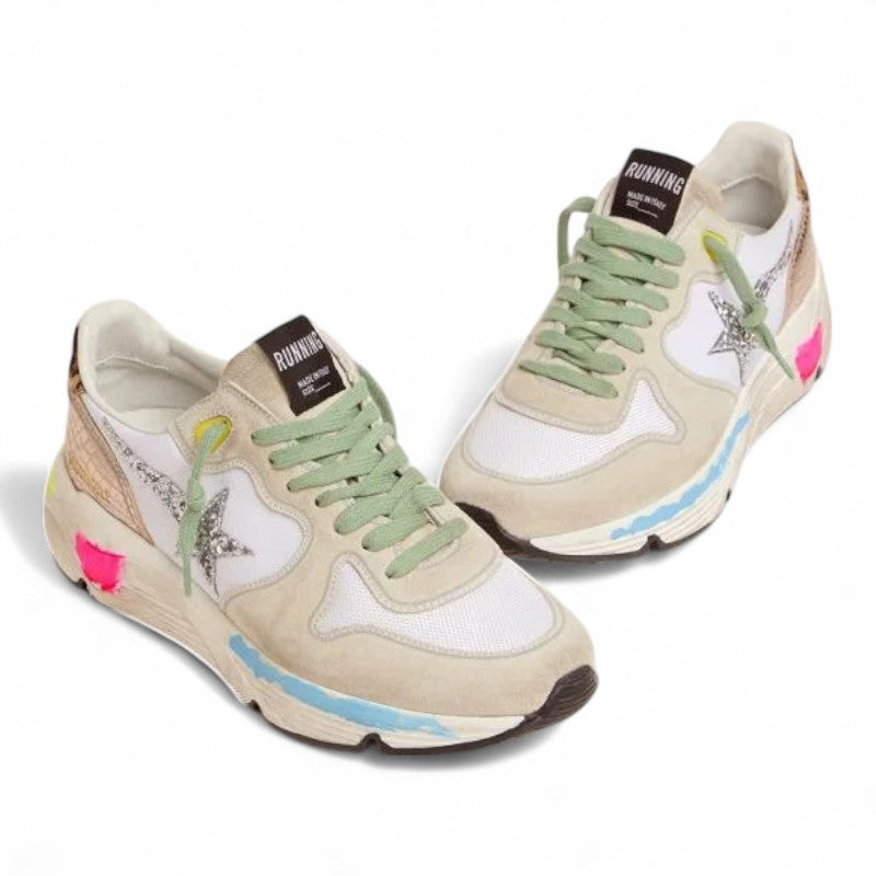 Running Sole sneakers in suede with glitter and leopard print - Best Reps Website 2025