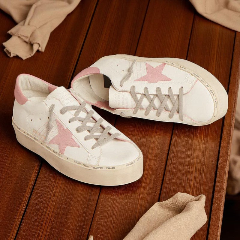 Hi Star sneakers with a suede star and old rose leather heel tab - Best Reps Website 2025