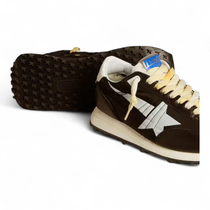 Marathon with black nylon upper and white star