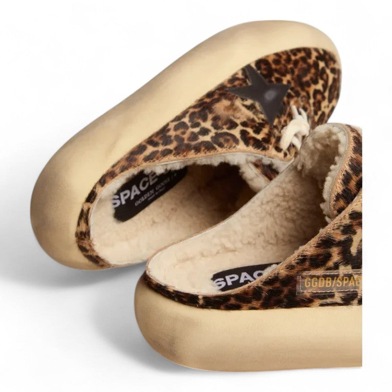 Space-Star Sabot shoes in animal-print pony skin with shearling lining - Best Reps Website 2025