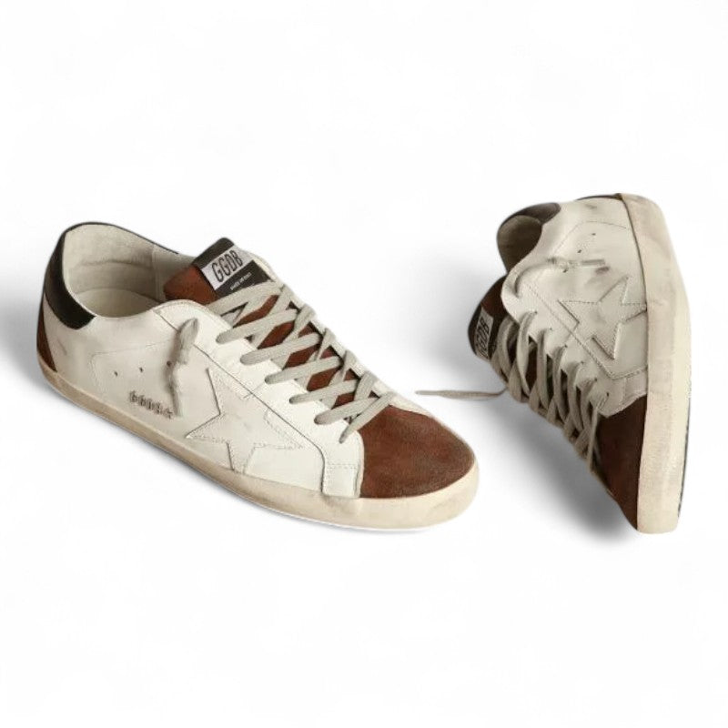 The two-tone white and brown Super-Star sneakers - Best Reps Website 2025