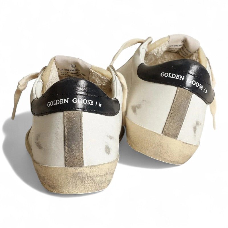 Super-Star sneakers with perforated star and glossy midnight-blue leather heel tab - Best Reps Website 2025