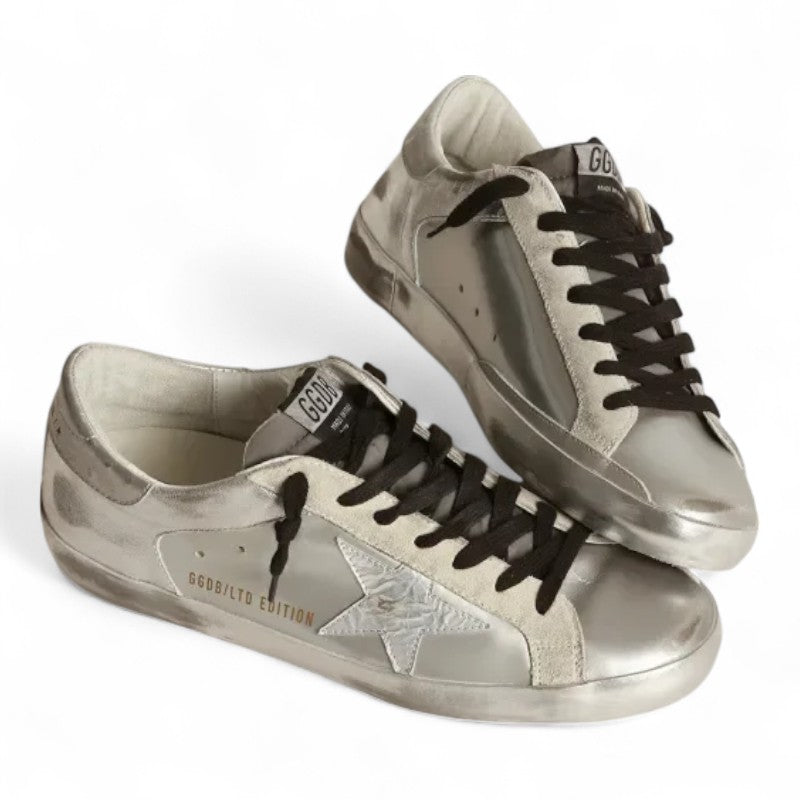 Super-Star sneakers with star and silver heel tab - Best Reps Website 2025